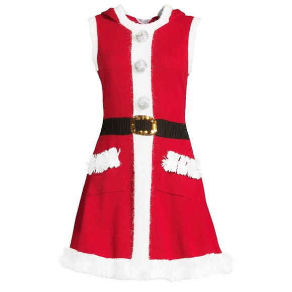 Christmas outfit NWT dress sz M 7-9 MRS Santa Clause. - Picture 3 of 8